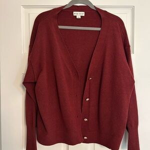 Ava & Viv Women's Deep Red Cardigan